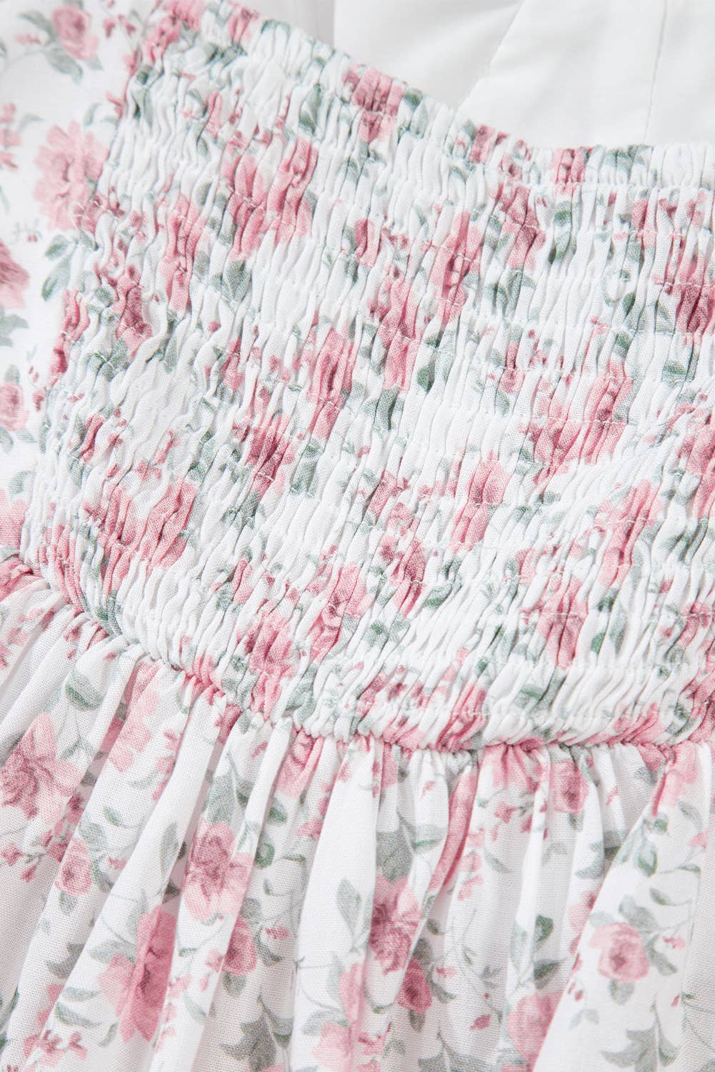 Floral Flutter Peplum Tank Top: