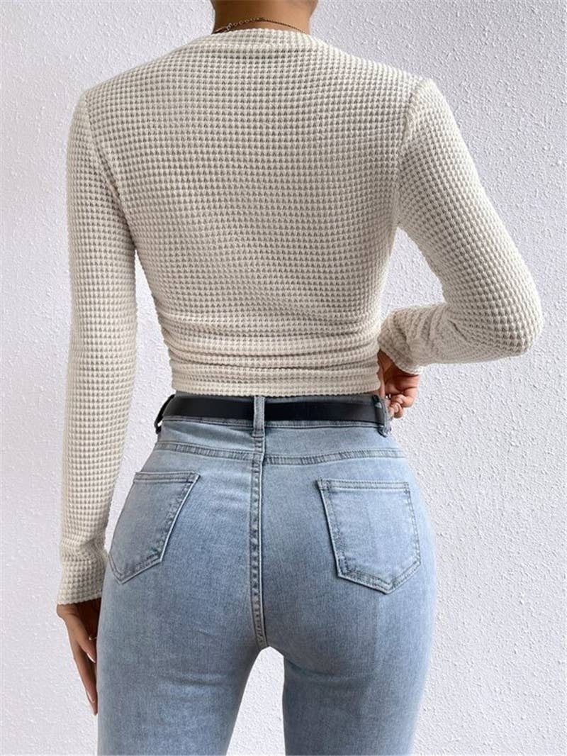 Waffle long sleeve t-shirt