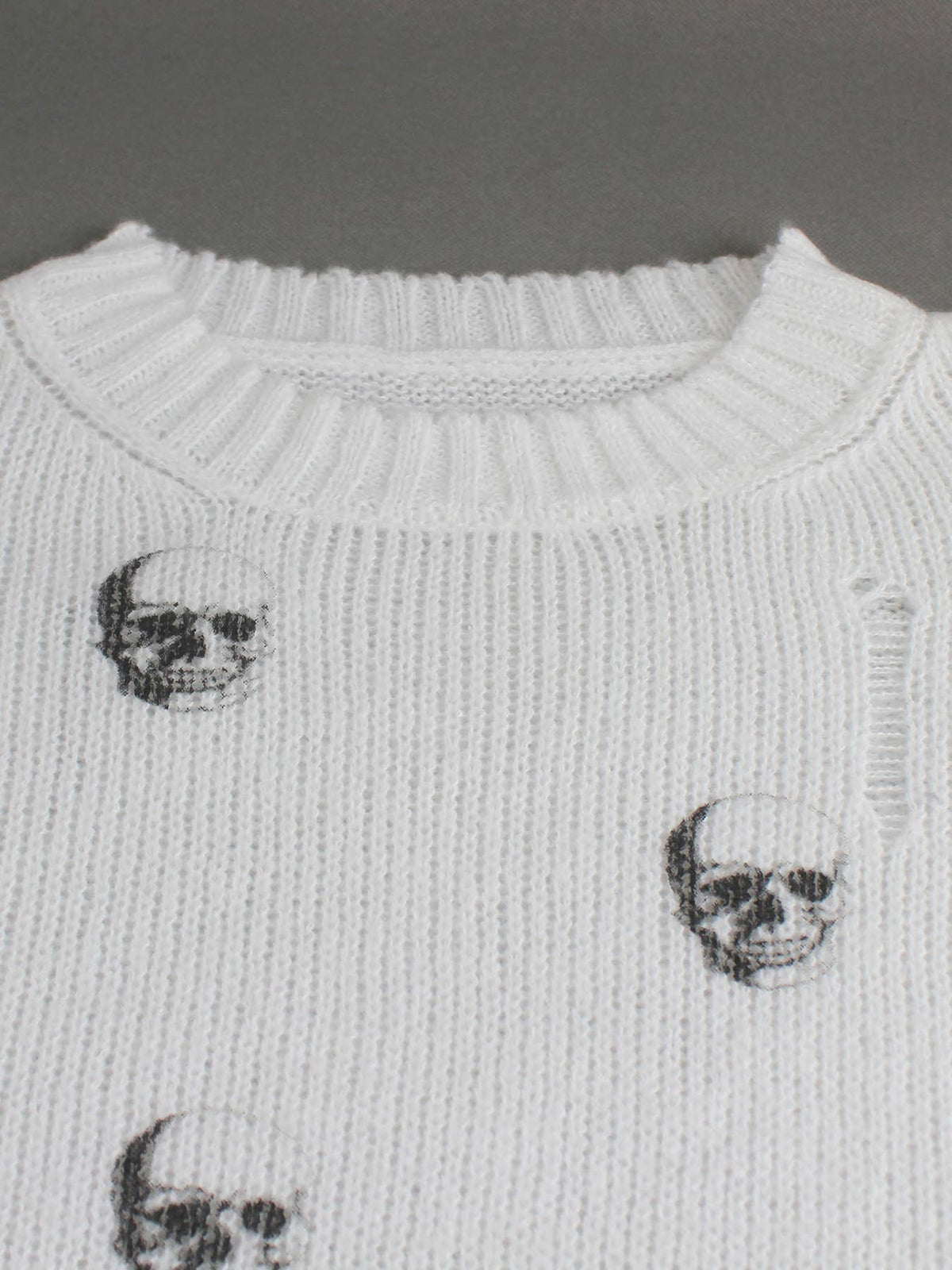 Skull Print Sweater