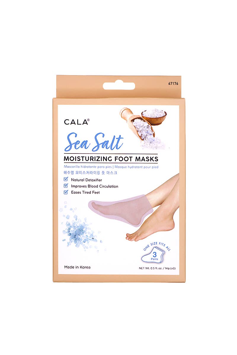 Sea Salt 3 Pairs Moisturizing Foot Mask Set