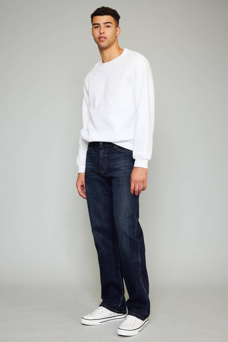Mens Denim Jeans Dark Wash