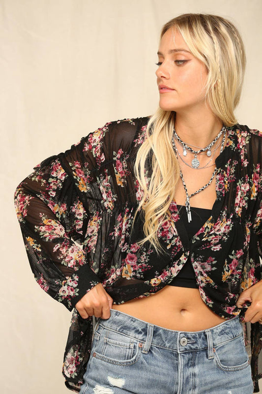 Button Front Design With Smock