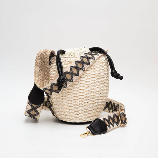 Shaina Rattan Bucket Bag