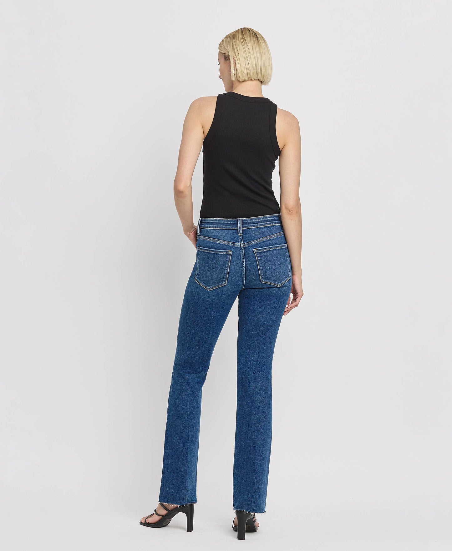 MID RISE SLIM BOOTCUT JEANS