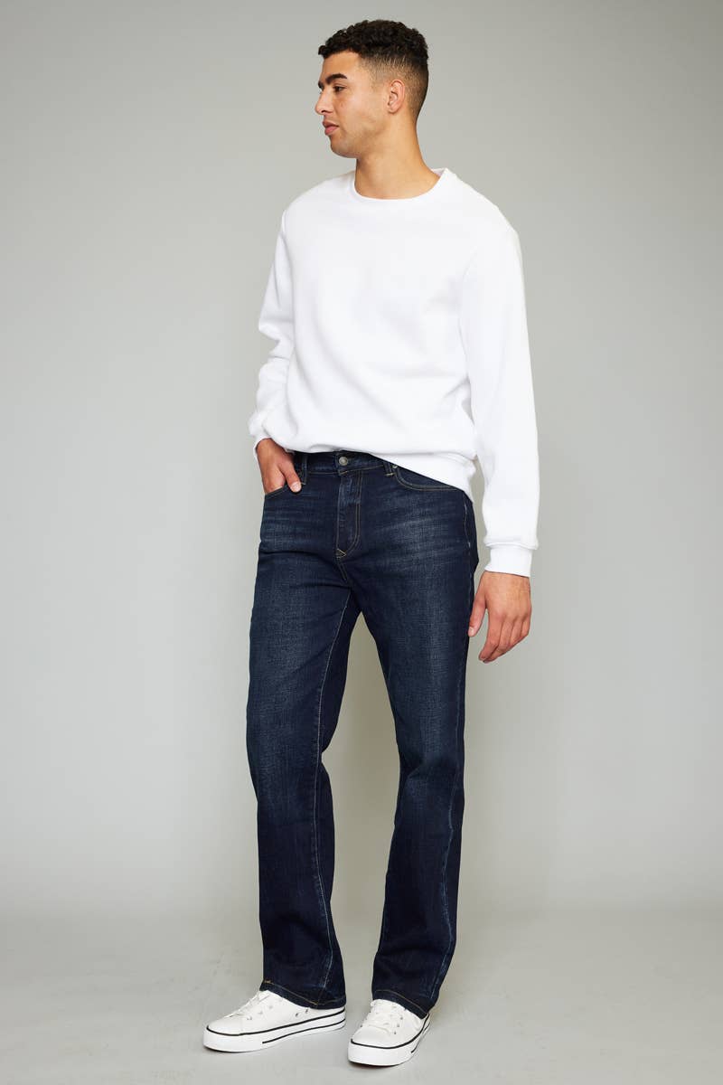 Mens Denim Jeans Dark Wash