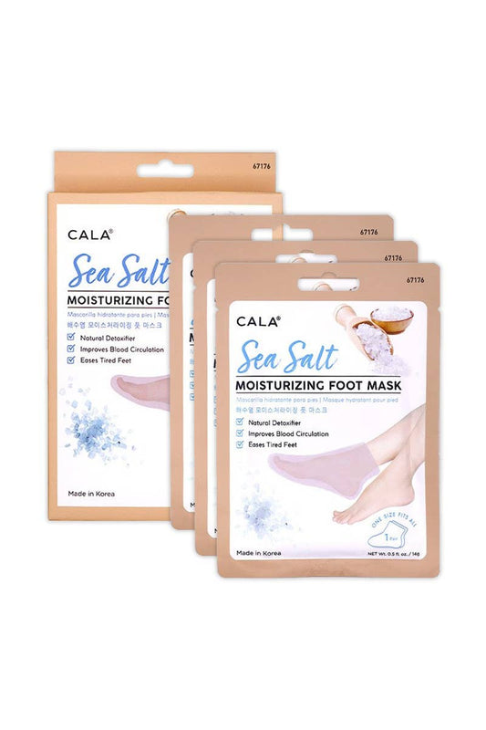 Sea Salt 3 Pairs Moisturizing Foot Mask Set