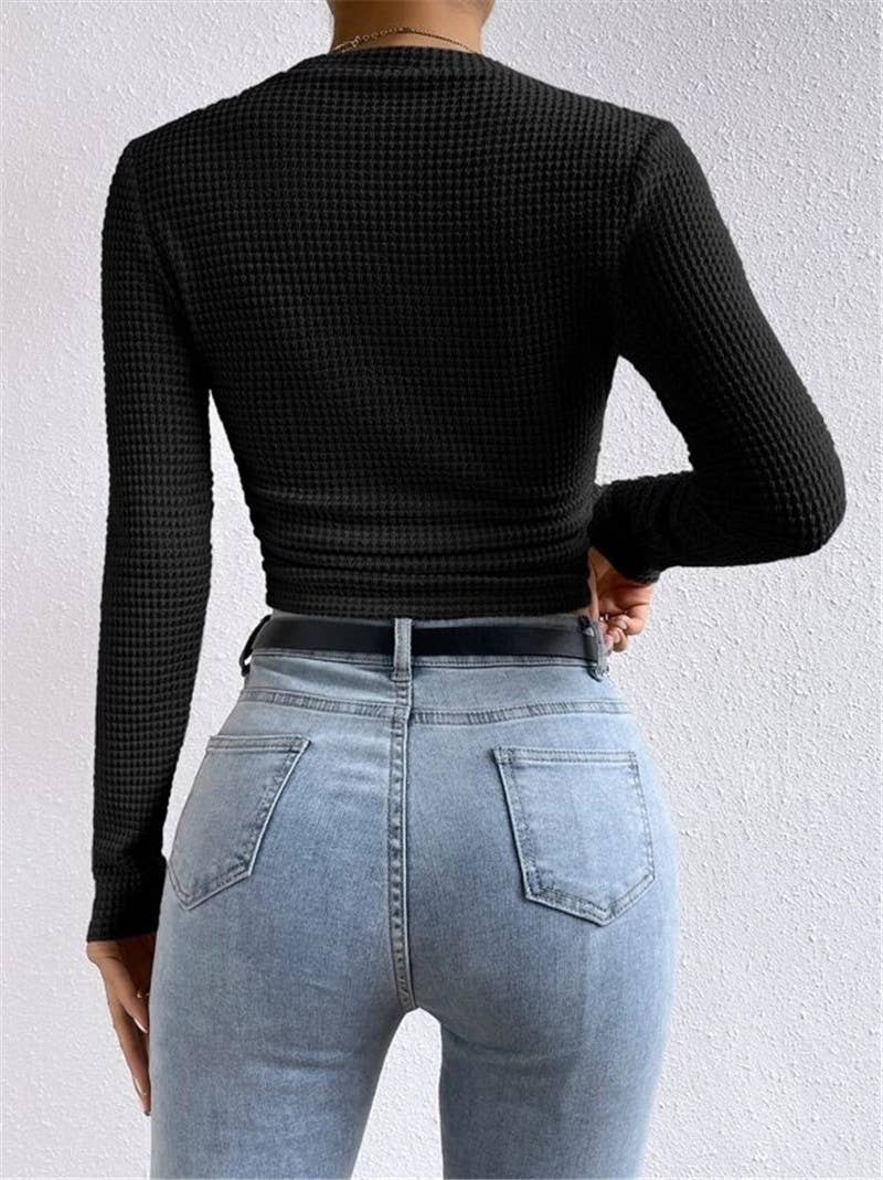 Waffle long sleeve t-shirt