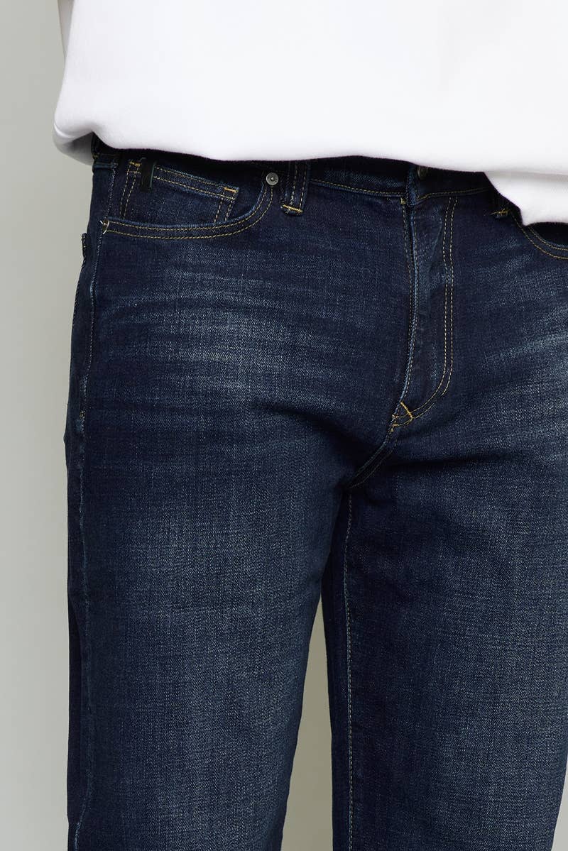 Mens Denim Jeans Dark Wash