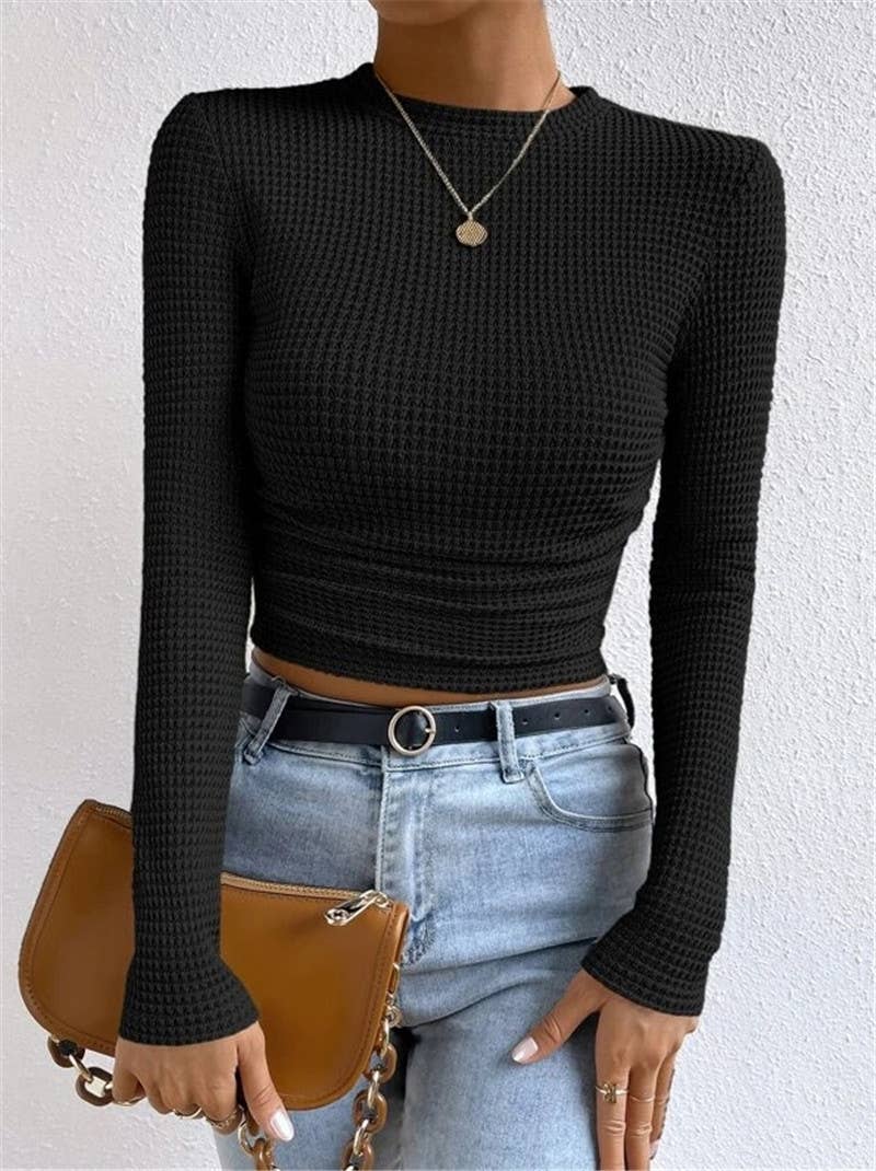 Waffle long sleeve t-shirt