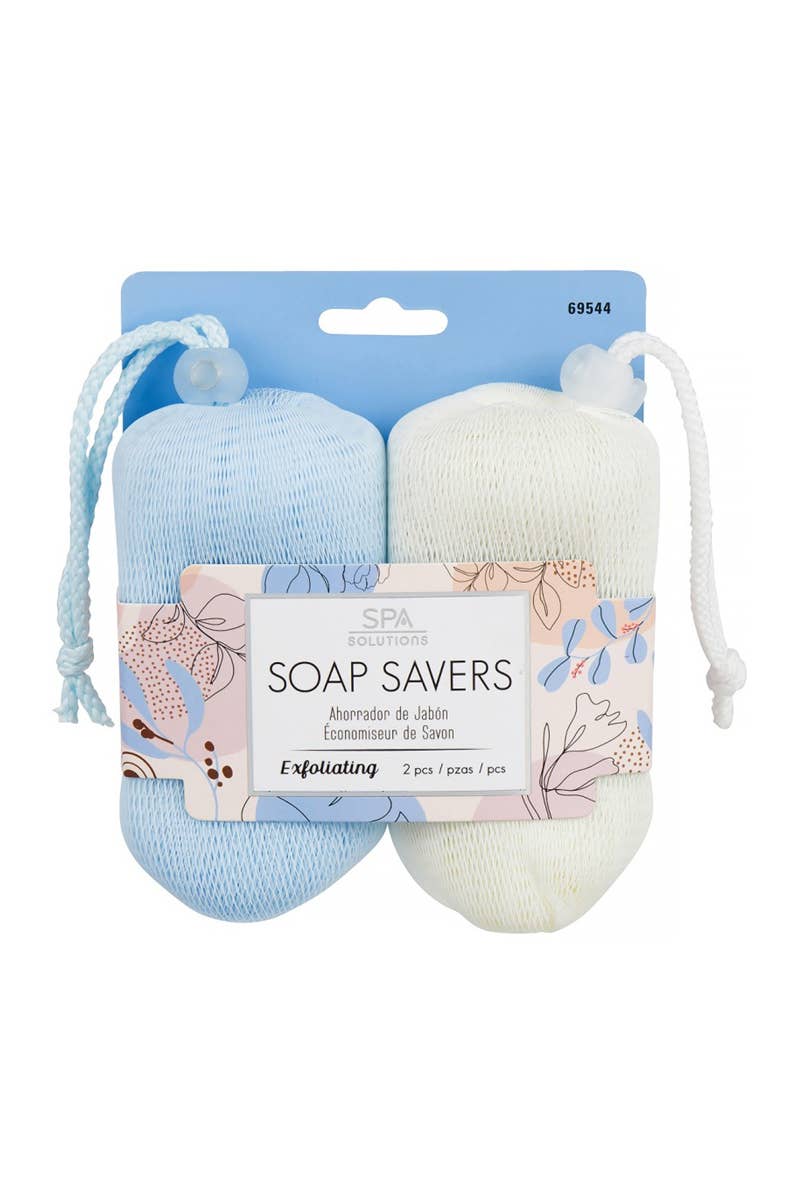 Blue / Beige 2 pcs Soap Savers