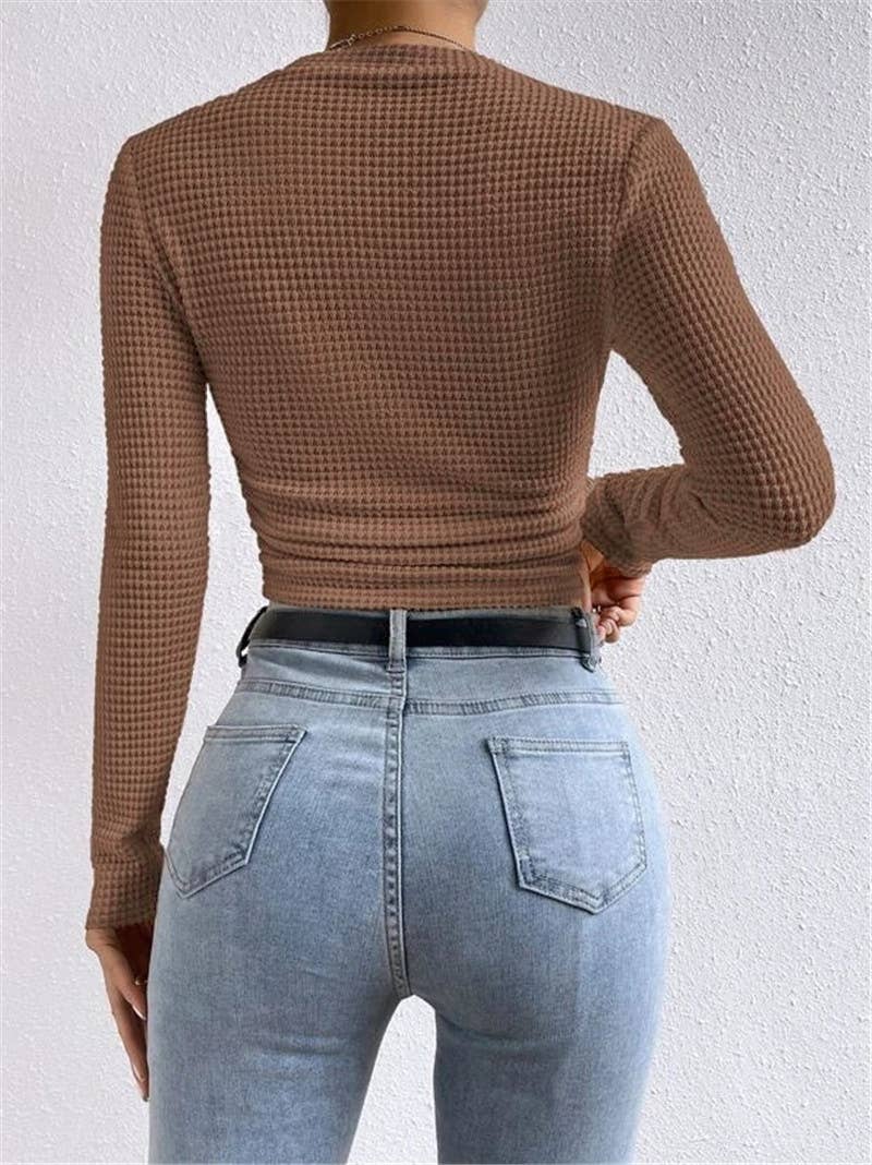 Waffle long sleeve t-shirt