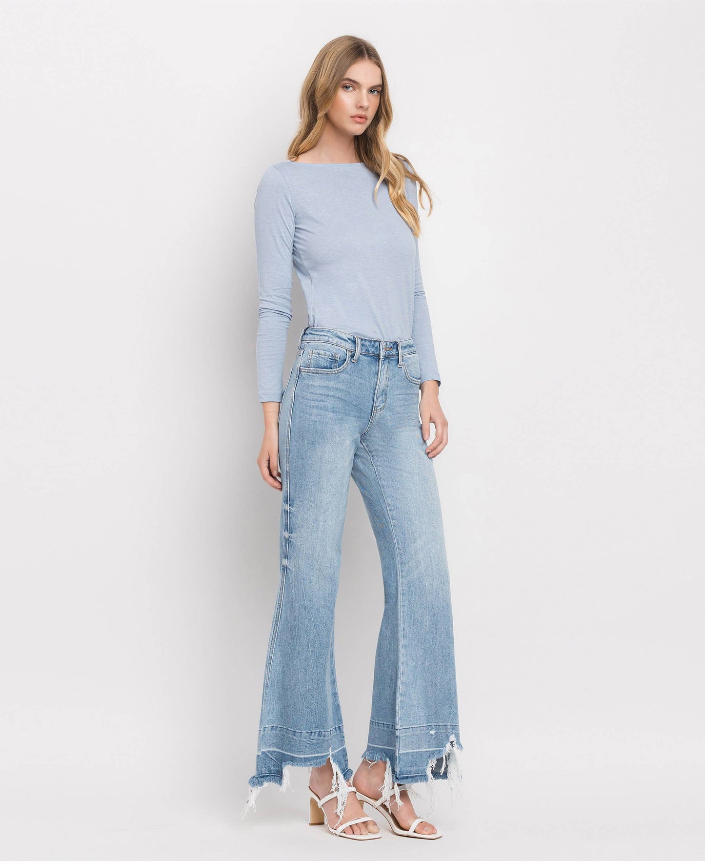 HIGH RISE FLARE JEANS